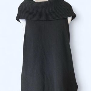 Michael Kors Black Turtleneck sweater sleeveless top M
